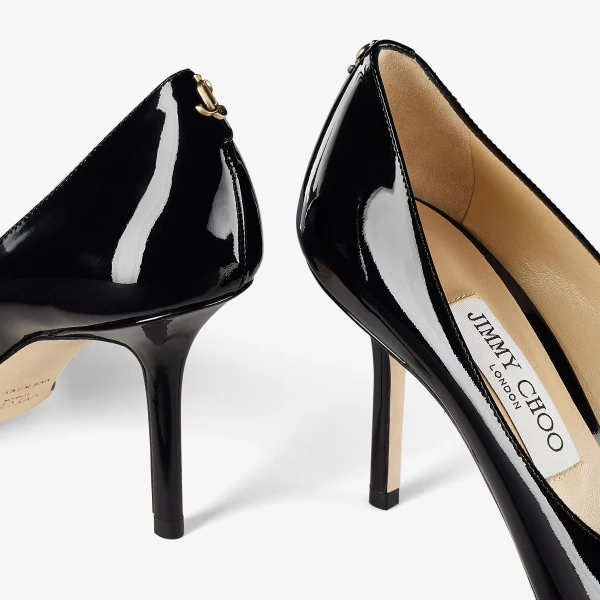 Black Jimmy Choo Love 85 Pumps, view 3 | Heels