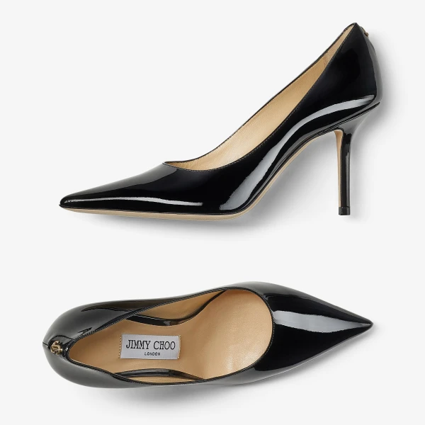 Black Jimmy Choo Love 85 Pumps, view 4 | Heels