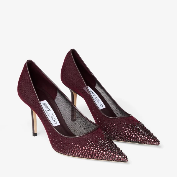 Deep Merlot Jimmy Choo Love 85 Pumps, view 2 | Heels