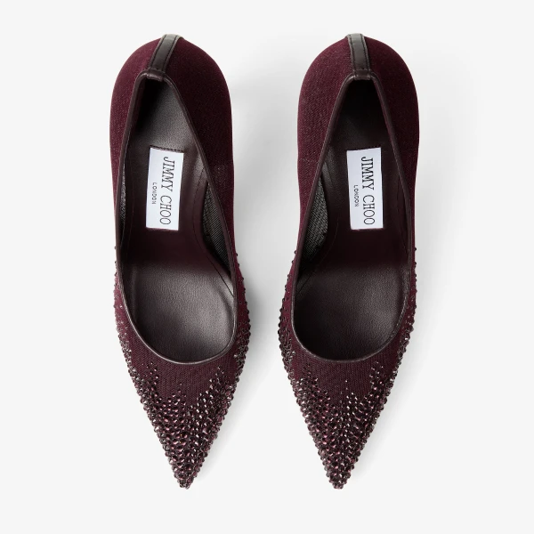 Deep Merlot Jimmy Choo Love 85 Pumps, view 4 | Heels