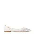 White Jimmy Choo Love Flat | Flats