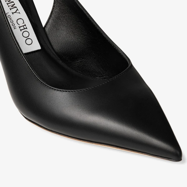 Black Jimmy Choo Love Slingback 85, view 4 | Heels