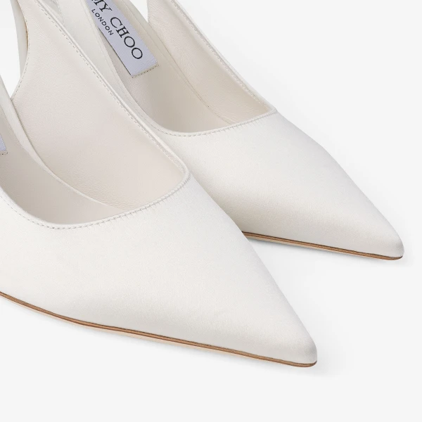 Ivory Jimmy Choo Love Slingback 85, view 4 | Heels
