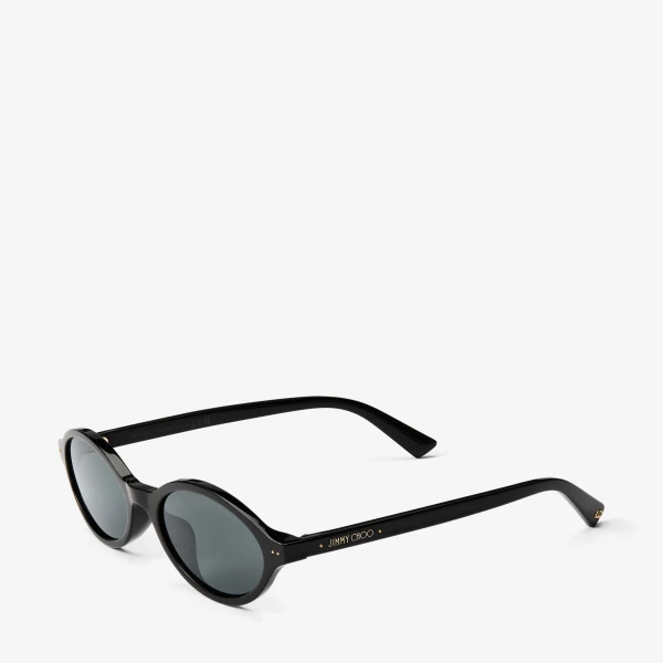 Black Jimmy Choo Marais Sunglasses, view 2 | Sunglasses