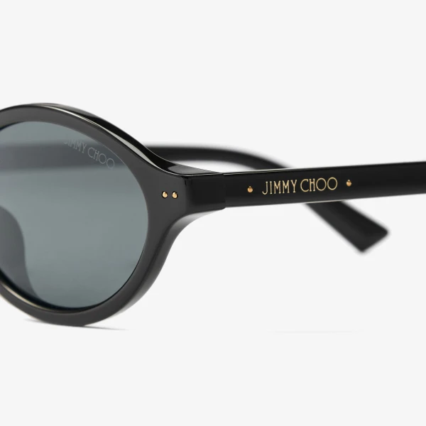 Black Jimmy Choo Marais Sunglasses, view 3 | Sunglasses
