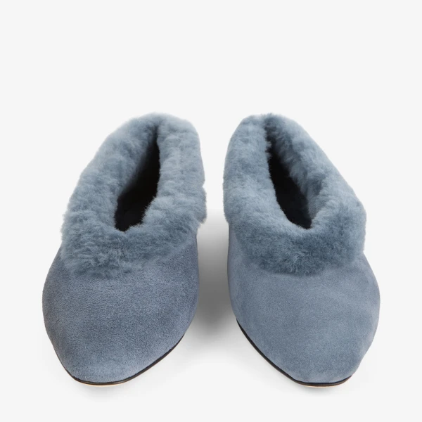 Arctic Blue Jimmy Choo Margot Flat, view 5 | Flats