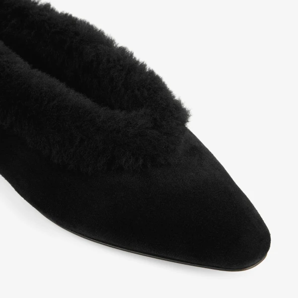Black Jimmy Choo Margot Flat, view 4 | Flats
