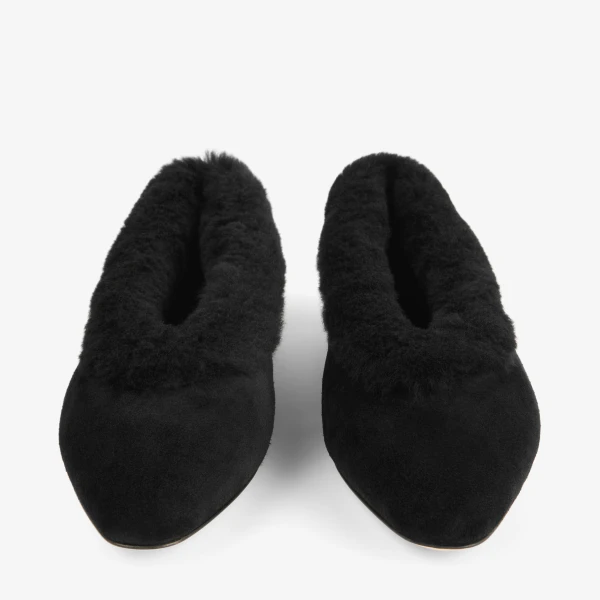 Black Jimmy Choo Margot Flat, view 5 | Flats