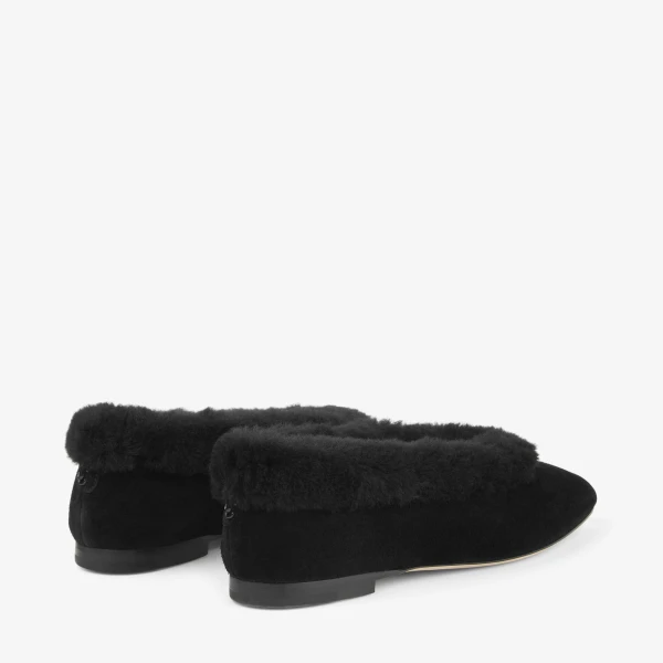Black Jimmy Choo Margot Flat, view 6 | Flats