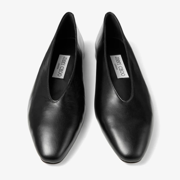 Black Jimmy Choo Margot Flat, view 6 | Flats