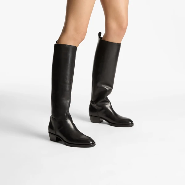 Black Jimmy Choo Mave Knee Boot 45, view 2 | Boots