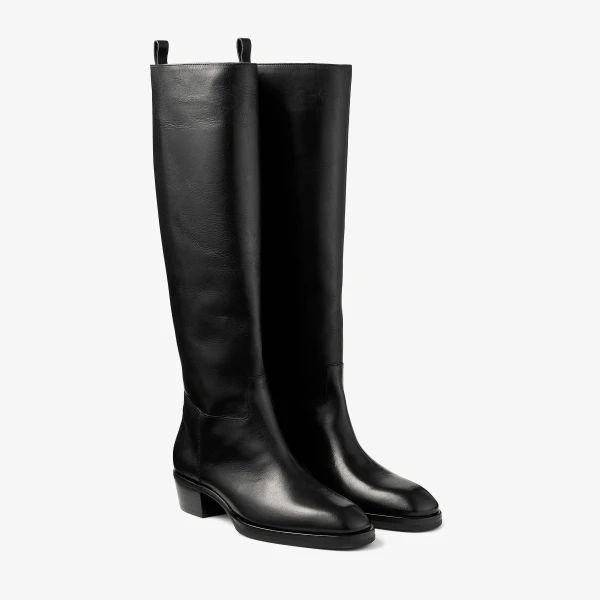 Black Jimmy Choo Mave Knee Boot 45, view 3 | Boots