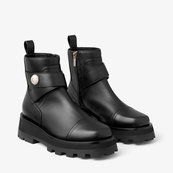 Black Jimmy Choo Meena Flat, view 2 | Boots