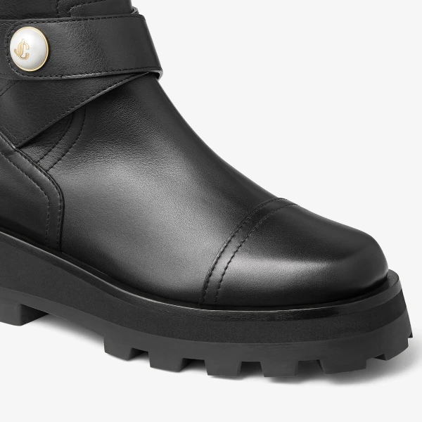 Black Jimmy Choo Meena Flat, view 3 | Boots