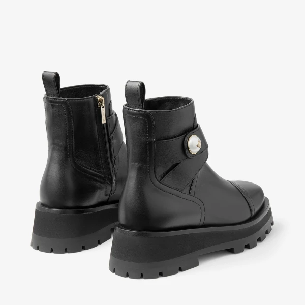 Black Jimmy Choo Meena Flat, view 5 | Boots