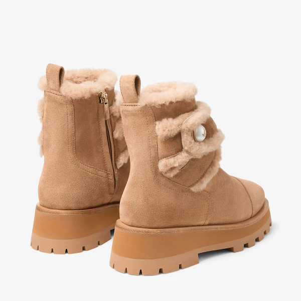 Toffee Jimmy Choo Meena Flat, view 5 | Boots