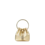 Metallic Jimmy Choo Micro Bon Bon Bucket Bag | Bucket Bags