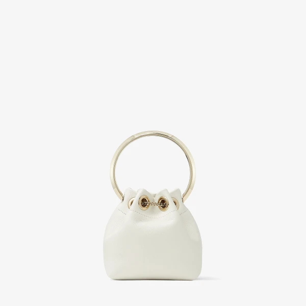 Latte Jimmy Choo Micro Bon Bon Bucket Bag, view 6 | Bucket Bags