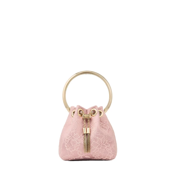 Pink Jimmy Choo Micro Bon Bon Bucket Bag | Bucket Bags