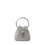 Metallic Jimmy Choo Micro Bon Bon Bucket Bag | Bucket Bags