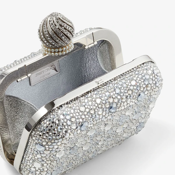 Crystal Jimmy Choo Micro Cloud Mini Bag, view 2 | Mini Bags