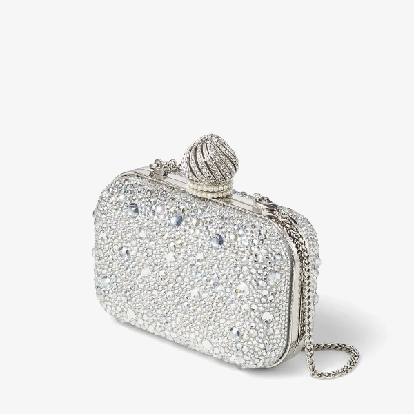 Crystal Jimmy Choo Micro Cloud Mini Bag, view 3 | Mini Bags