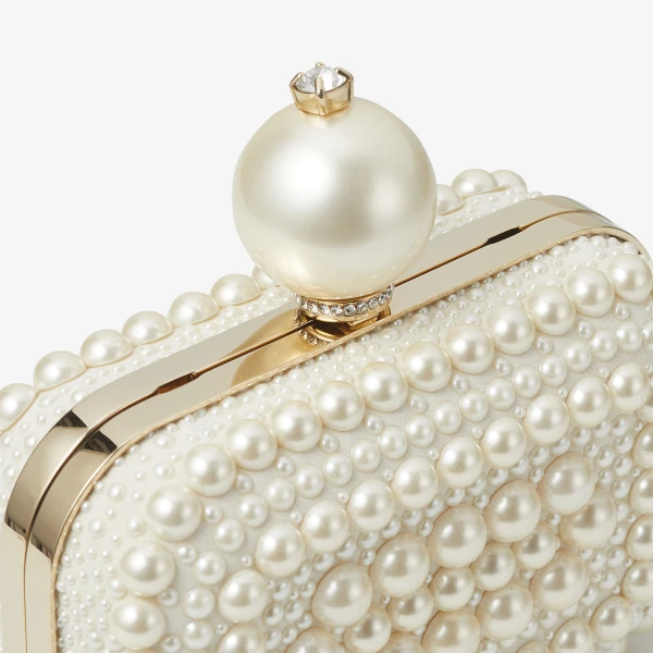 White Jimmy Choo Micro Cloud Mini Bag, view 4 | Mini Bags