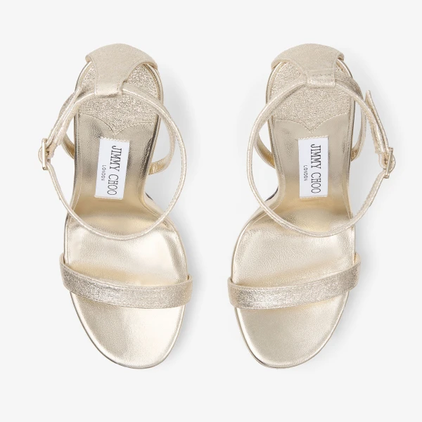 Platinum Jimmy Choo Moza Platform 120 Sandals, view 5 | Sandals