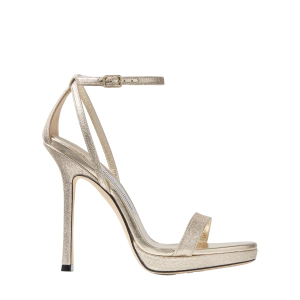 Metallic Jimmy Choo Moza Platform 120 Sandals | Sandals