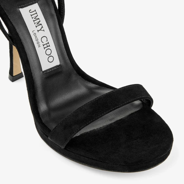 Black Jimmy Choo Moza Platform120 Sandals, view 3 | Sandals