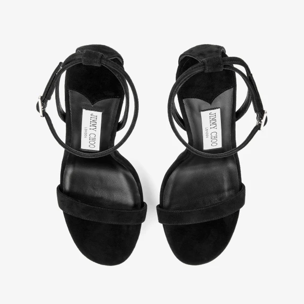 Black Jimmy Choo Moza Platform120 Sandals, view 4 | Sandals