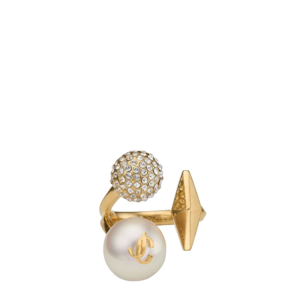 Metallic Jimmy Choo Multi Charm Ring | Rings