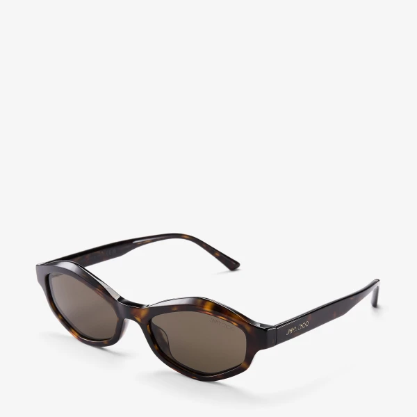 Havana Jimmy Choo Muse Sunglasses, view 2 | Sunglasses