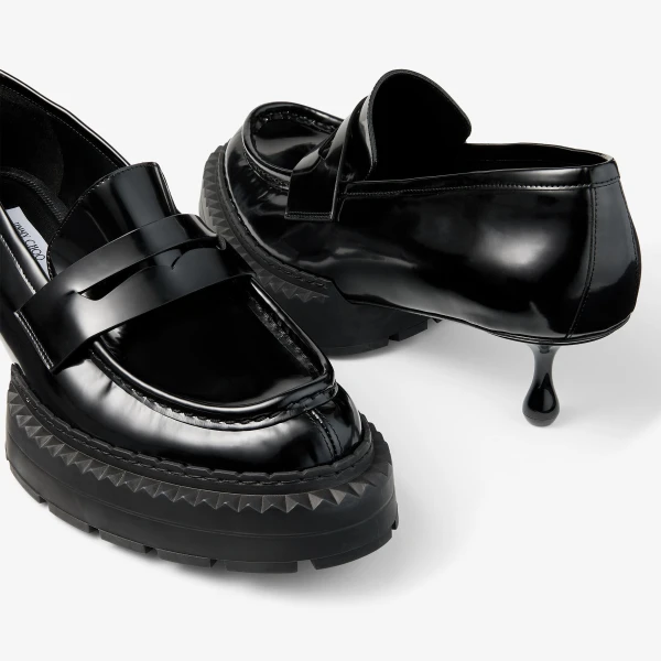Black Jimmy Choo Noir Kei Ninomiya Maxi Loafer, view 3 | Loafers