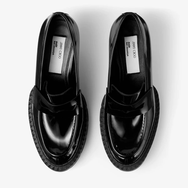 Black Jimmy Choo Noir Kei Ninomiya Maxi Loafer, view 4 | Loafers