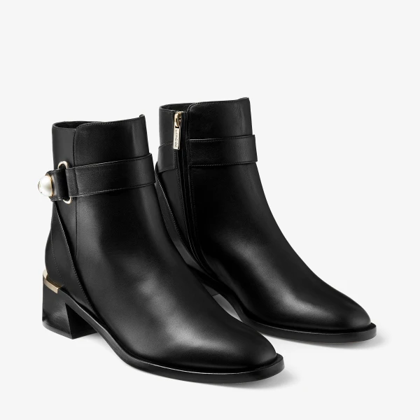 Black Jimmy Choo Noor 45 Boots, view 3 | Boots