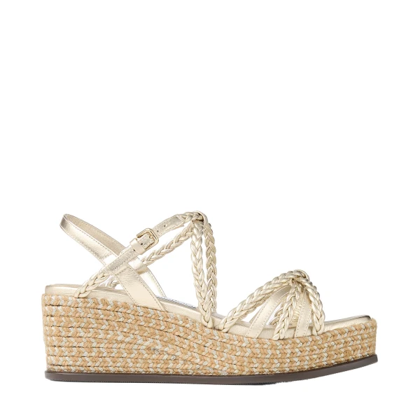 Metallic Jimmy Choo Nyra 60 Wedges | Sandals