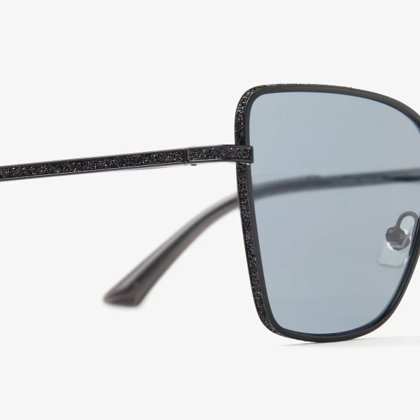 Matte Black Jimmy Choo Orli Sunglasses, view 3 | Sunglasses