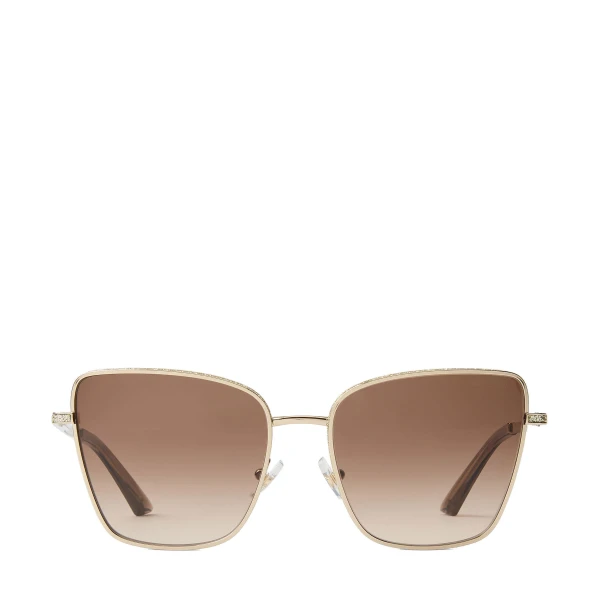 Metallic Jimmy Choo Orli Sunglasses | Sunglasses