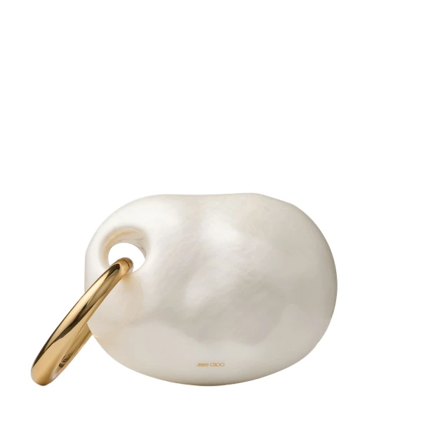 Beige Jimmy Choo Oyster Bracelet | Clutch Bags