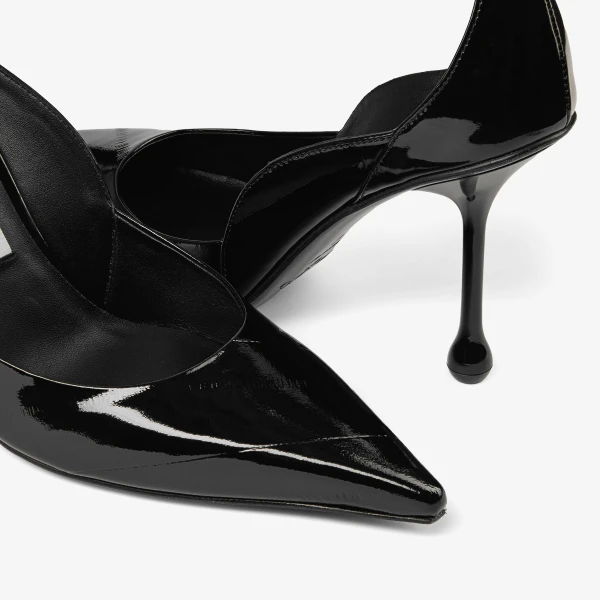 Black Jimmy Choo Quinci 95 Pumps, view 4 | Heels