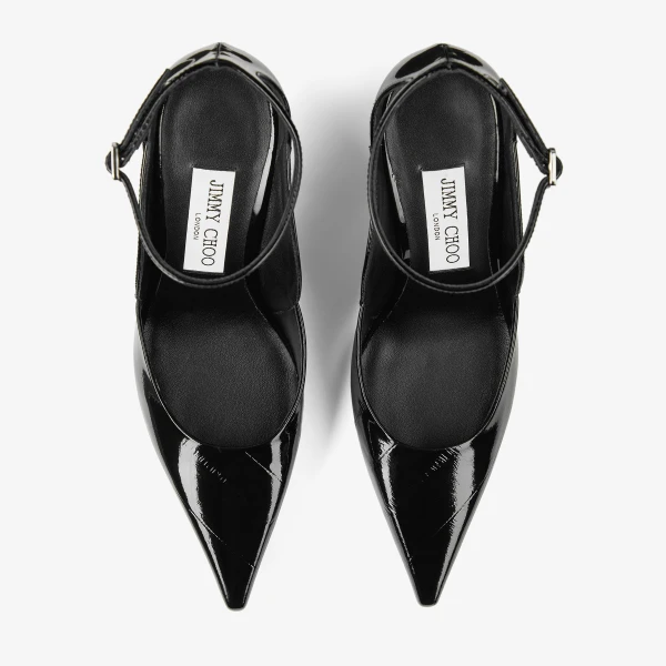 Black Jimmy Choo Quinci 95 Pumps, view 5 | Heels