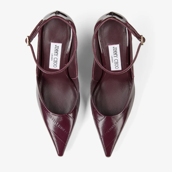 Dark Merlot Jimmy Choo Quinci 95 Pumps, view 5 | Heels