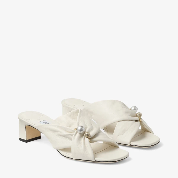Latte Jimmy Choo Rafi 45 Sandals, view 3 | Sandals