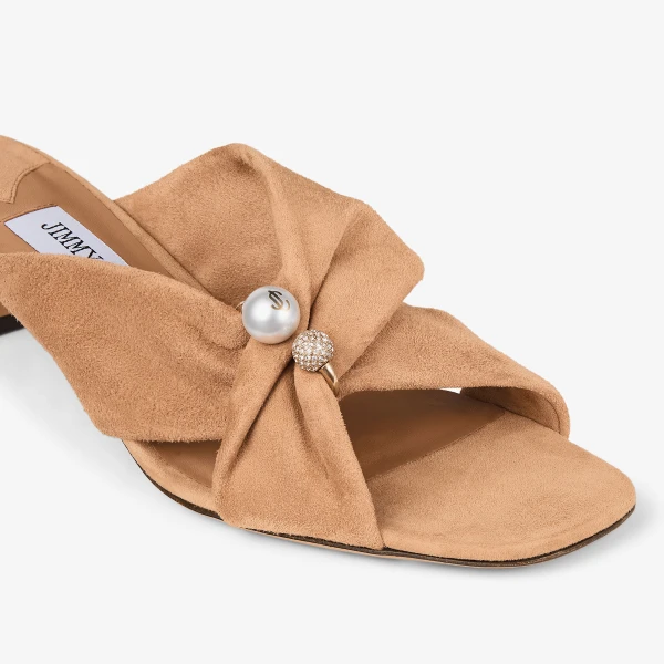 Toffee Jimmy Choo Rafi 45 Sandals, view 4 | Sandals