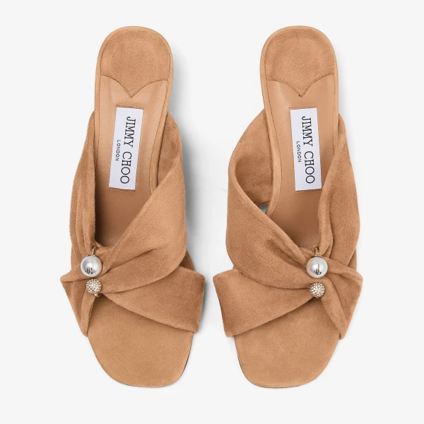 Toffee Jimmy Choo Rafi 45 Sandals, view 5 | Sandals