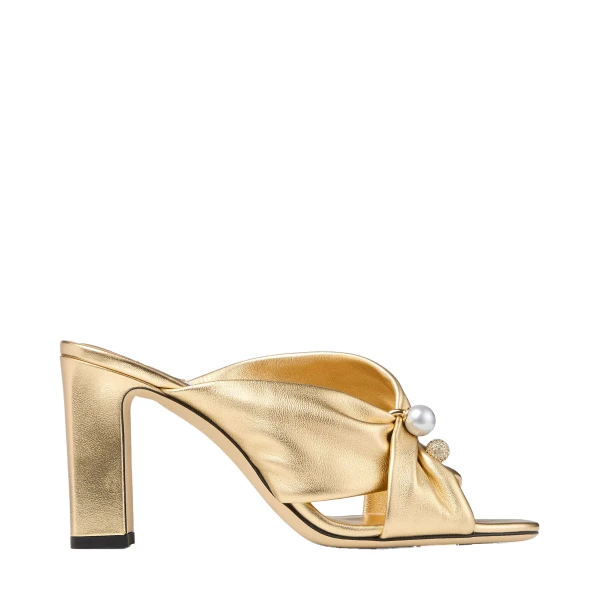 Metallic Jimmy Choo Rafi 85 Sandals | Sandals