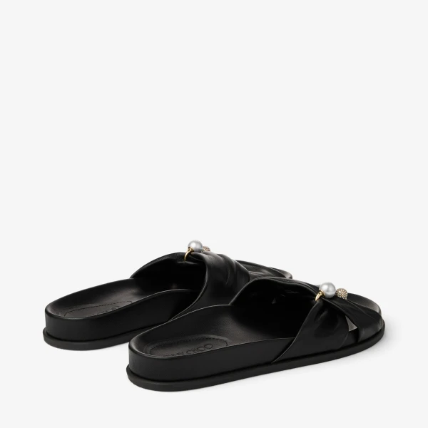 Black Jimmy Choo Rafi Flat, view 6 | Sandals