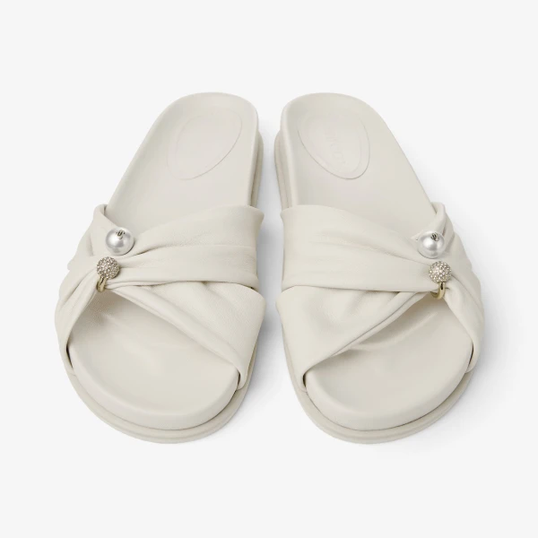 Latte Jimmy Choo Rafi Flat, view 5 | Sandals