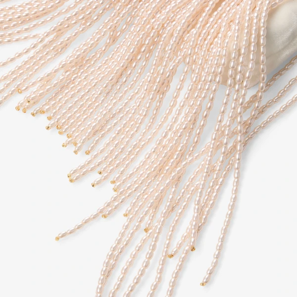 Gold and White Jimmy Choo Raindrops Clutch, view 4 | Clutch Bags